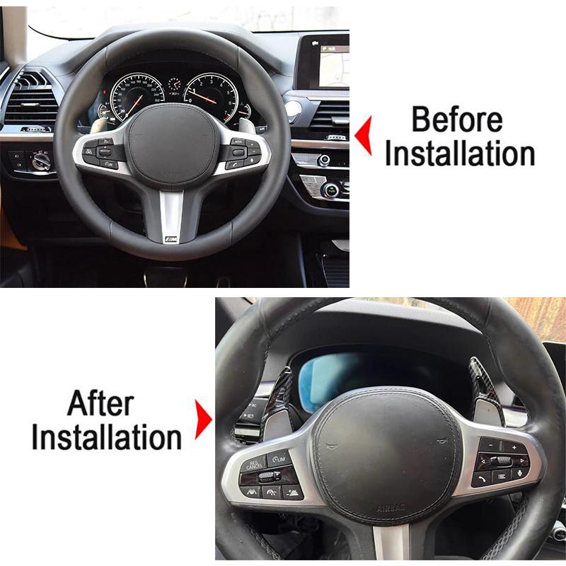 Steering Wheel Shift Paddle Shifter Extension For Bmw 5 Series G30 7 Series G11 G12 X3 G01 X4 G02 F90 Car Styling