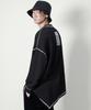 Deumakeu Asymmetrical Oversized Unbalanced Long Sleeve T-Shirt Black
