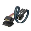 OIKWAN HD To NVMe SSD Mini-SAS (SFF-8643) U.2 (SFF-8639) Cable, 2.6ft