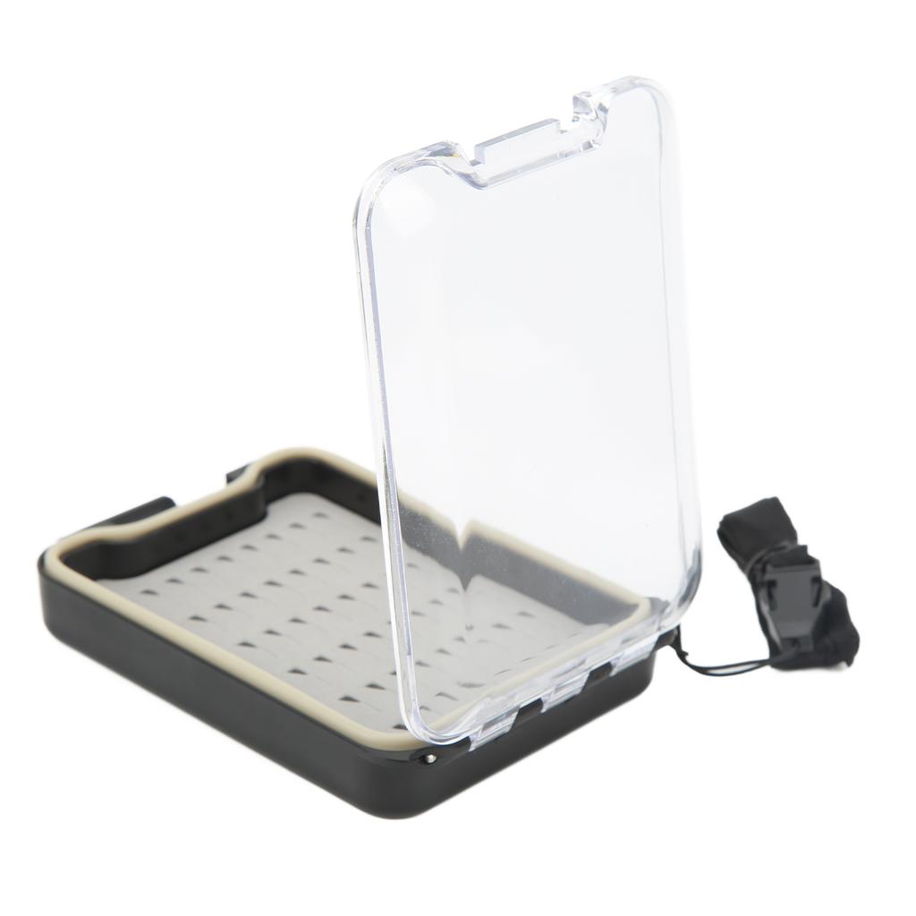 Fly Fishing Box Transparent Large Capacity Portable Waterproof Fly Fishing Lures Box Case with