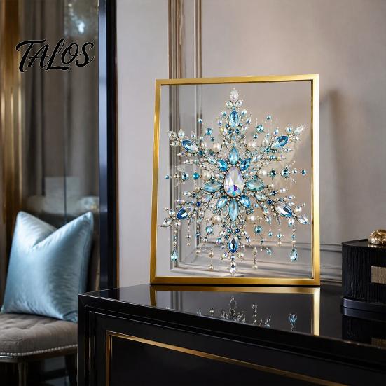 Colorful Plastic Craft Beads DIY Christmas Tree Jewelry Kit, Faux Crystal Bead Ornament Making Home Decor Ornaments Set for Kids Adults, Creative