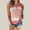 Women's Plus Size Camisole Summer Casual T-shirt Striped Printing Vest