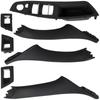 BMW 5 F10 F11 09-17 set of interior door handles front and rear 7 pcs. SET BLACK - 1 hole