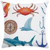 45x45cm Starfish Shell Crab Fish Pillowcase Living Room Sofa Chair Bed Soft Cushion Cover  Home Decoration