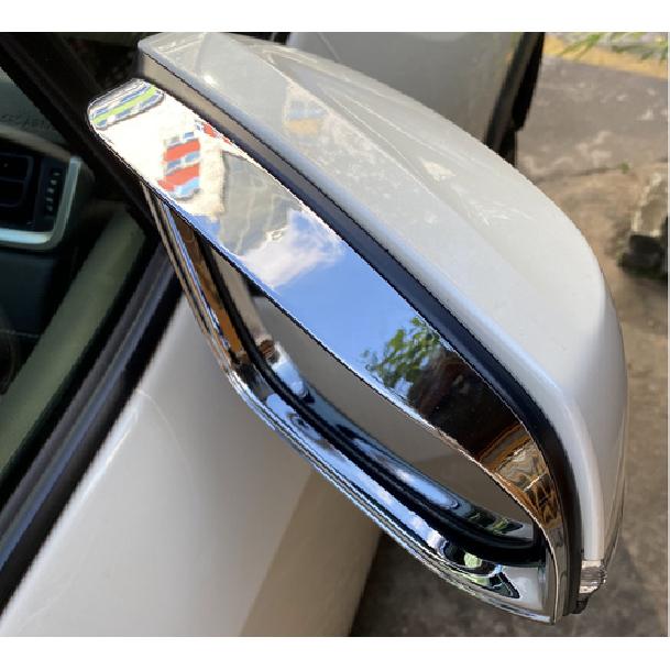 For Toyota Camry 2018-2026 Chrome Rain Eyebrow Rearview Mirror Frame