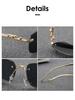 1pc Women'S Sunglasses Men'S Sunglasses Frameless Sunglasses for Men and Women Classic High-grade Fashion Sunglasses for Women.