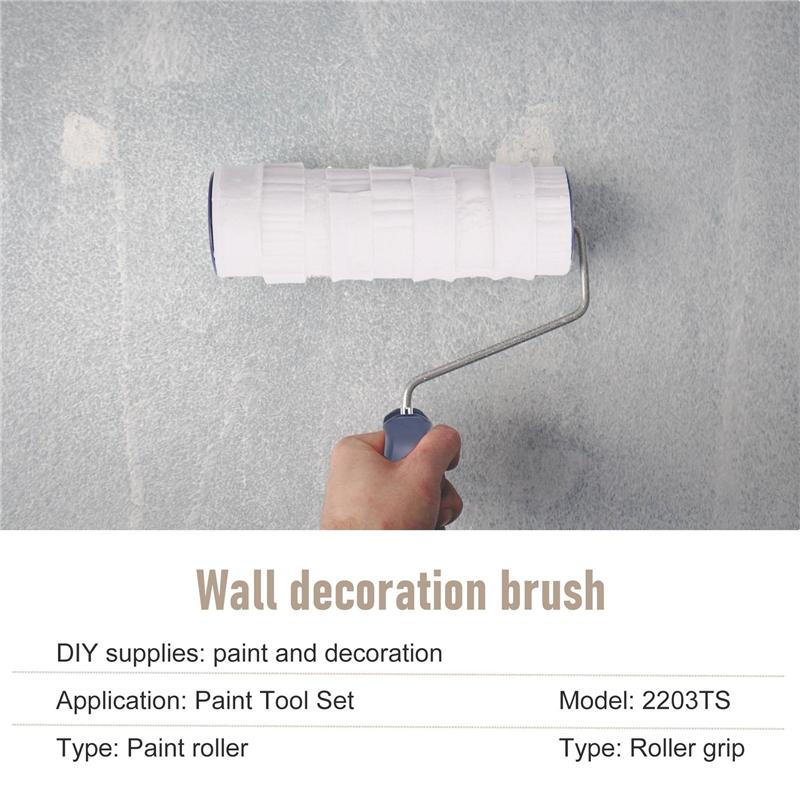 AD23-Decorative Paint Roller Pattern Painting Tool Wall Diy Art Paint Texture Rolling Flower Roll