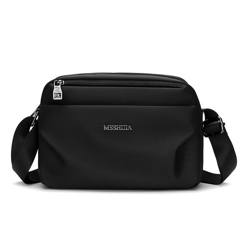 

Женская водонепроницаемая нейлоновая сумка кроссбоди - Легкая, вместительная квадратная сумка через плечо One Size чёрный