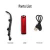 Bicycle USB Rechargeable Tail Light - Long Battery Life, Night Riding Brake Alert for Road Bikes