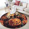 Horror Characters Pattern Round rug,Carpet Rug for Living Room Bedroom Sofa Playroom Decor,Non-slip Floor Mat,Holiday Gifts and Birthday Gifts