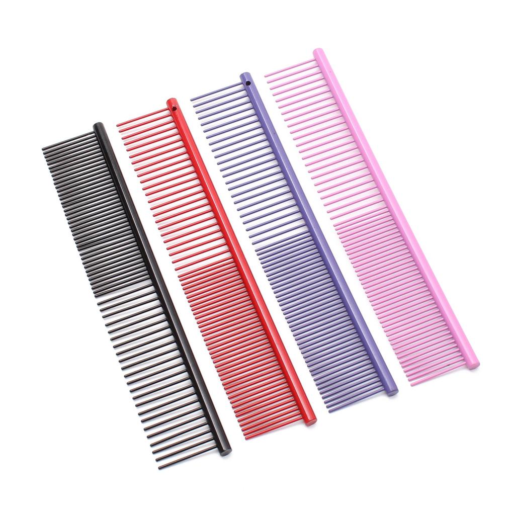 Teddy Dog Detangling Stainless Steel Comb for Grooming Large Dogs