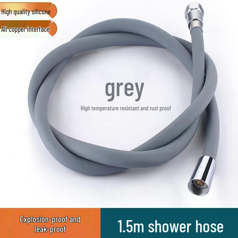 Explosion-Proof PVC Shower Hose, Encrypted, Thickened, 4-Point Hot Water Inlet.
