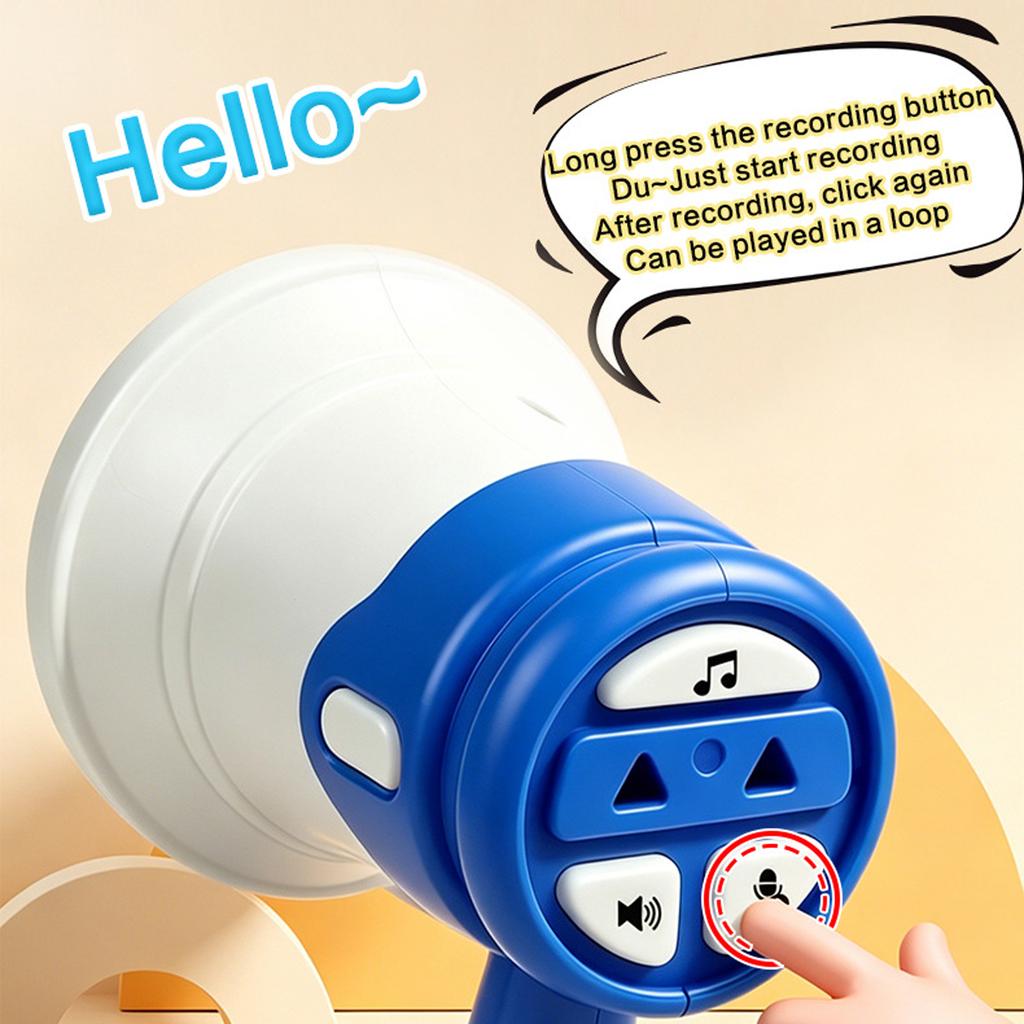 Megafon Schlüsselanhänger Spielzeug für Kinder - Tragbarer Handheld Verstärker Lautsprecher für Outdoor Spiele, Party Mitgebsel und Spaß