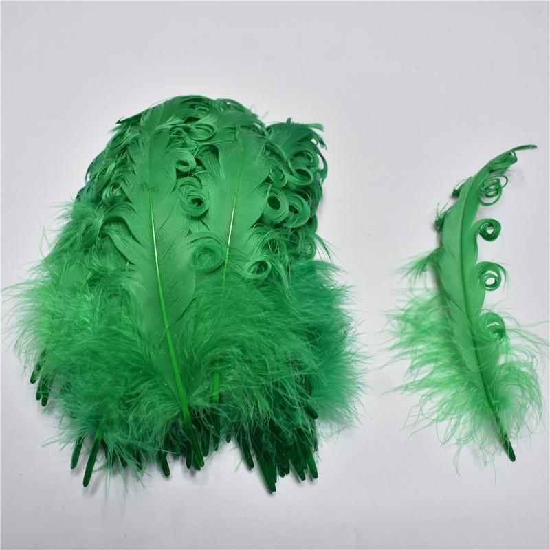 20/100pcs Colorful Curly Goose Feathers for Craftsdiy Jewelry Making Christmas Wedding Centerpiece Hat Plumas Decorativas13-18cm