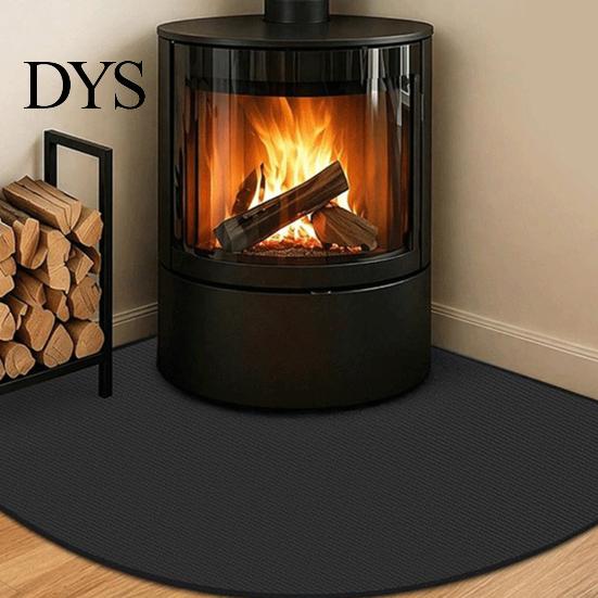Flammhemmende Kohlematte feuerfeste Kaminmatte, dreischichtiger widerstandsfähiger Teppich für Holz thermische Barriere Ofen Herd, Kamin Bodenmatte Innen