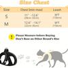 Cat Harness and Leash for Walking, Escape Proof Soft Adjustable Vest Harnesses for Cats, Easy Control Breathable Reflective Strips Jacket