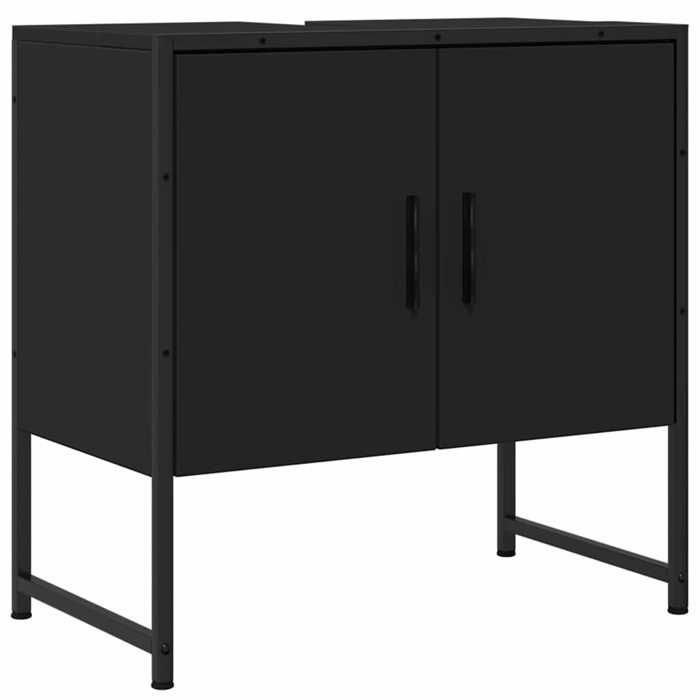 VidaXL Armoire Lavabo de Salle de Bain, Placard sous Vasque avec Porte, Meuble de Rangement, Organisateur de Toilette 842456