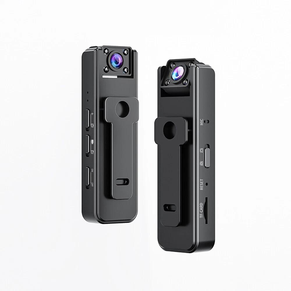 

1080P Mini Body Camera 180° Rotatable Lens Body Mounted Camera Small Portable IR Night Vision Body Camera Camera Bike