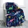 Dinosaur Blanket for Boys Jurassic Dino World Park Soft Flannel Throw Blanket Dinosaur Room Decor for Boys Gifts for Sofa Bed