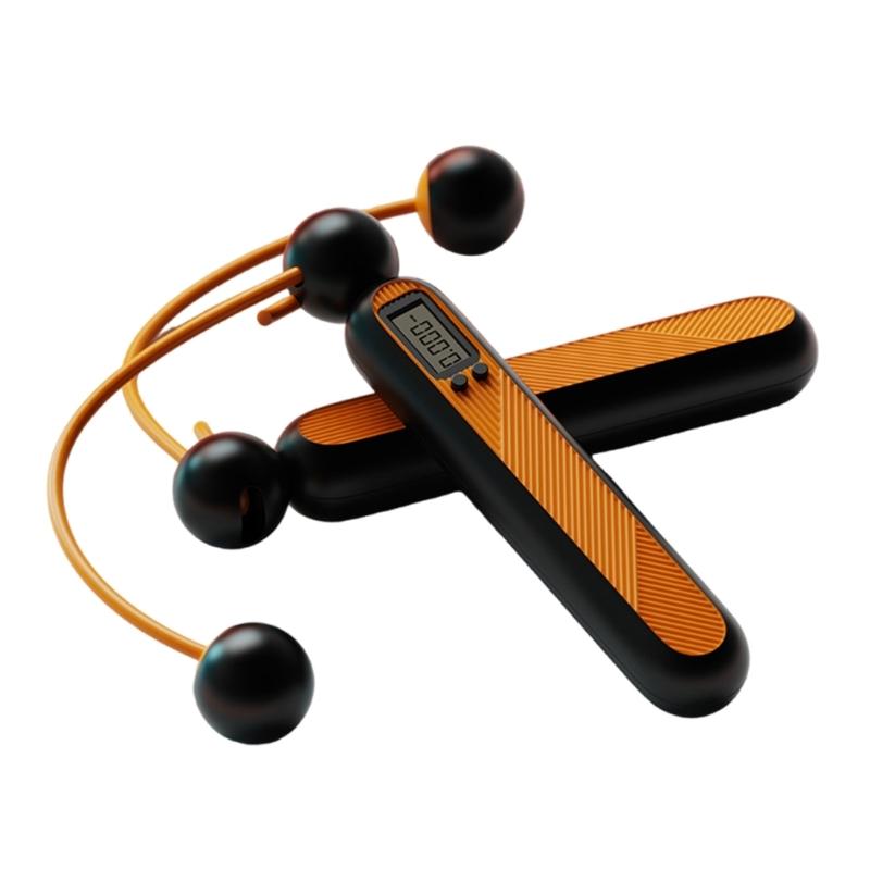 Digital Counting Jump Rope Cordless /Adjustable Length for Fitness Workouts Fitness Cordless Jump Rope