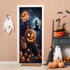 Halloween Pattern Stretch Carpet Fabric Door Cover - Easy Installation