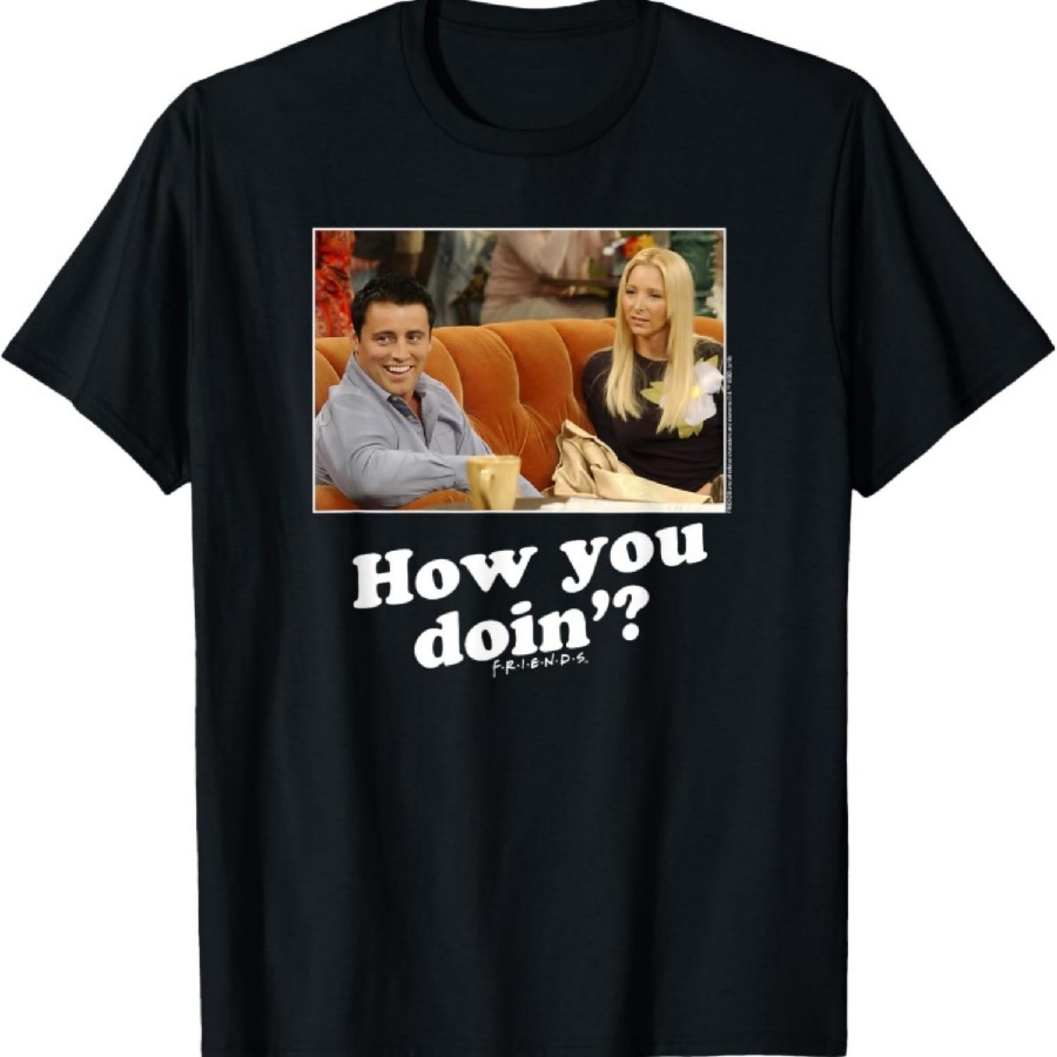 

Friends Joey & Phoebe How You Doin Picture T-Shirt XXXXXL чёрный