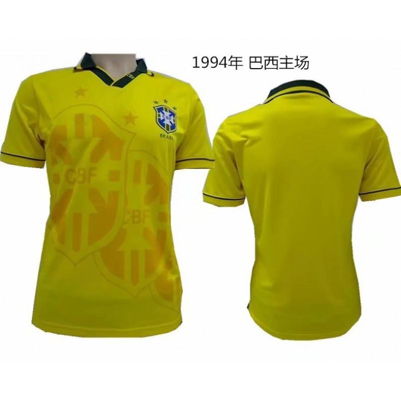 1994 Brazil Home Soccer Jersey 11