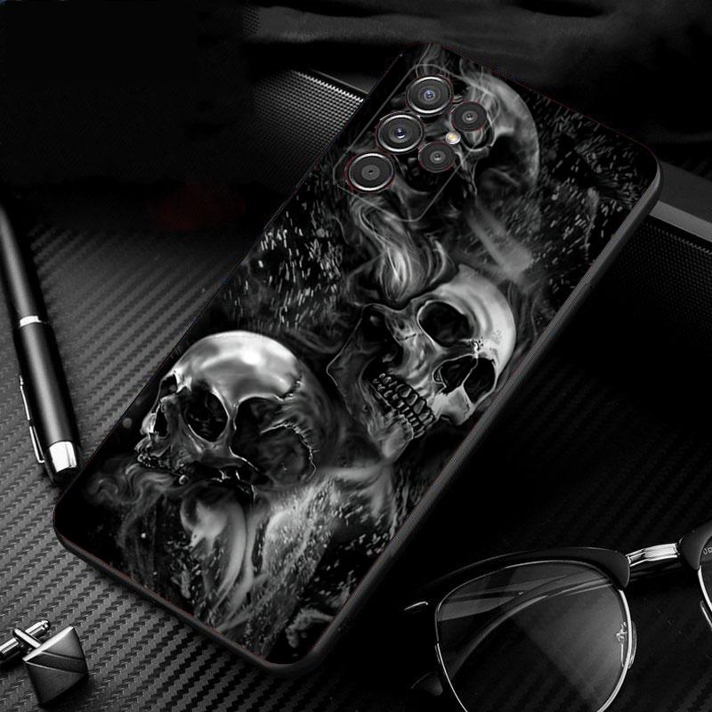 Skull Head Art Phone Case For Samsung S24 S23 S22 S21 S20 Ultra S20 S22 S21 S10E S20 FE S24 Plus