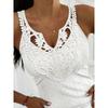 2026 Summer Sleeveless Casual Lace Women Tank Top Elegant Sweet Slim Fit Vest V Neck Y2k Hollow Out Camisole Tops for Women Clothing