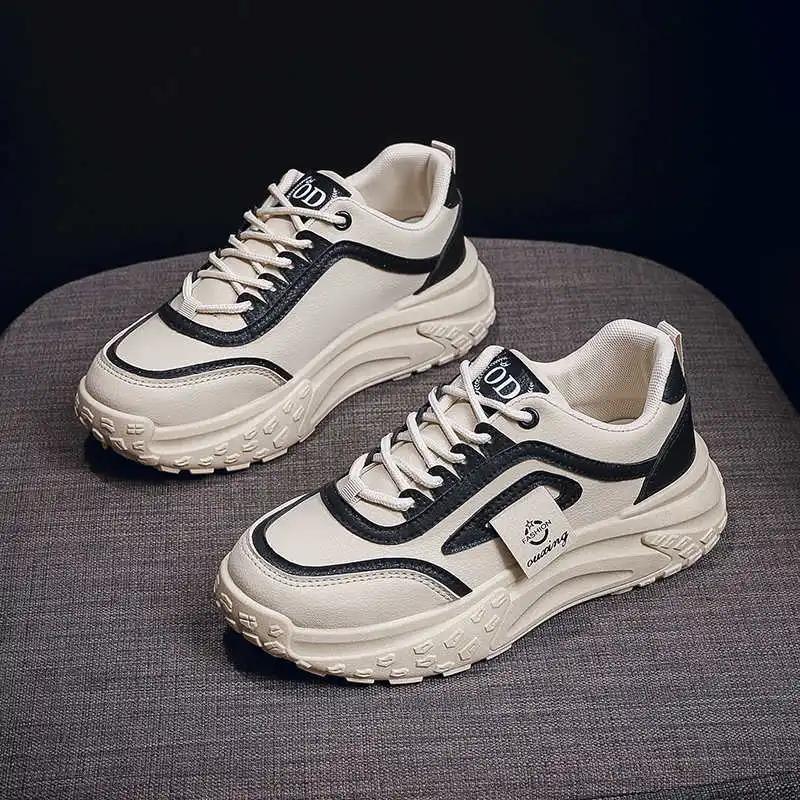 Fashion Without Heels Tennis Sole Woman's Casual Loafers Sneakers A Wide Shoes Sport Special Use Street Wide Foot Twnis Newest