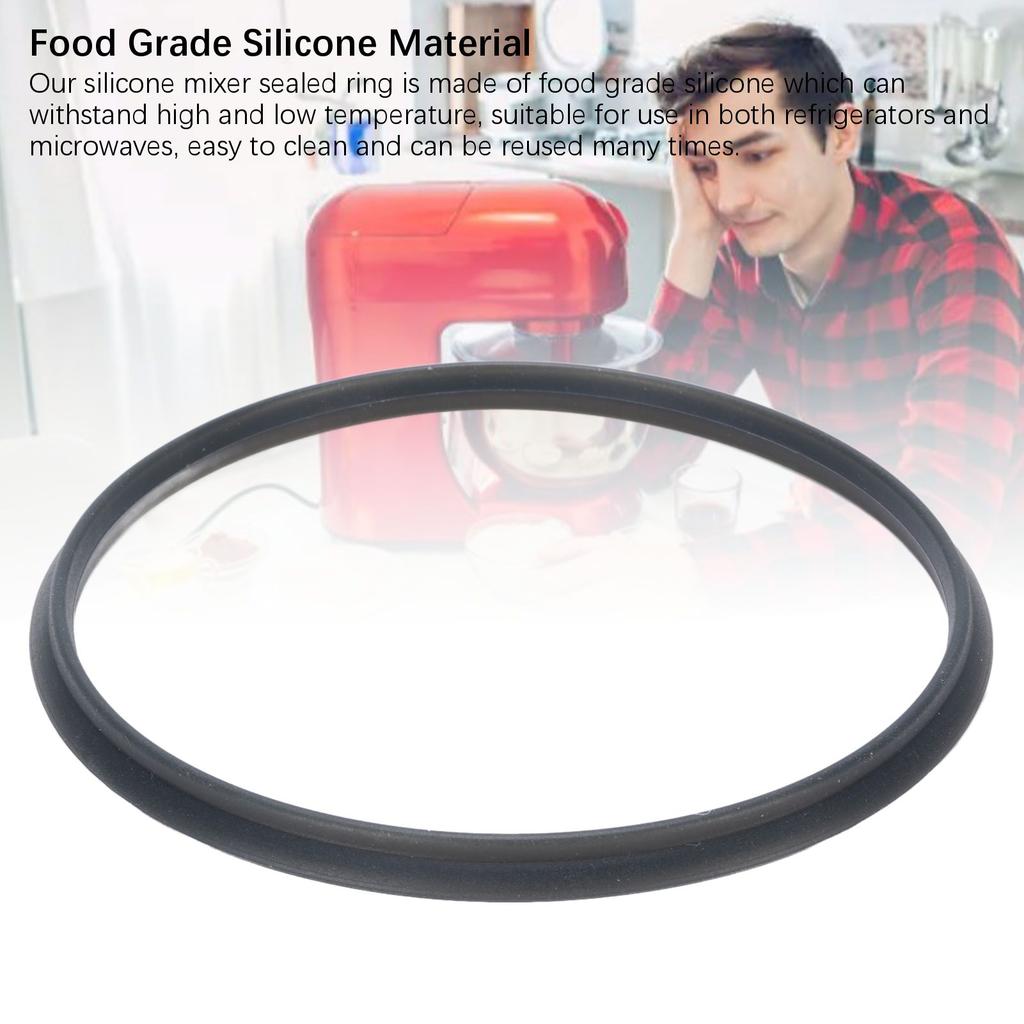 Silicone Mix Sealed Ring Mixer Main Pot Lid Seal Gasket Replacement Part Heatproof Kitchen Food Processor Accessory