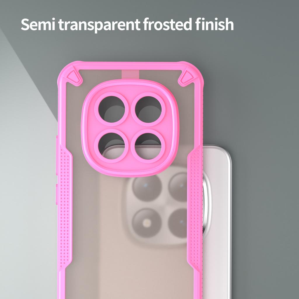 For Xiaomi Poco M8 Pro 5G/Redmi Note 15 Pro+ 5G (Global) Case PC + TPU Semi-Transparent Frosted Finish Protective Phone Cover