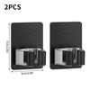 1/2pcs Wall Mounted Mop Organizer Clips Self-Adhesive Bathroom Mop Broom Hanger Holder Rack Hooks Stainless Steel Mop Clip Clamp