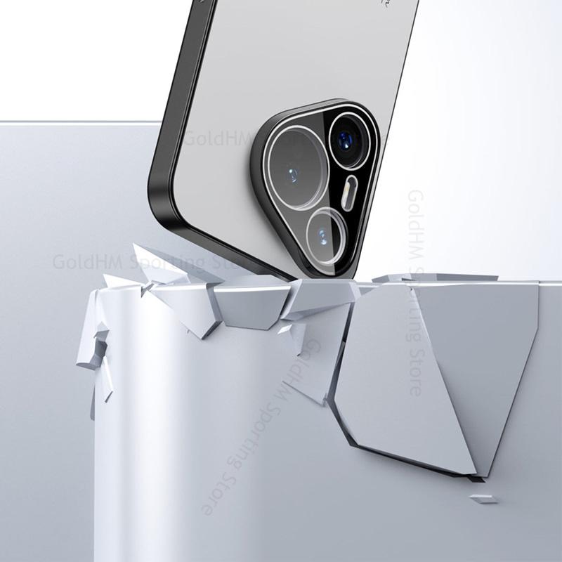 HD Lens Film Protector Phone Tough Case For Huawei Pura 80 Ultra 70 Pro Plus 360° Magnetic Ring Holder Bracket Matte Cover Nova 14 Ultra 13 12 Pro