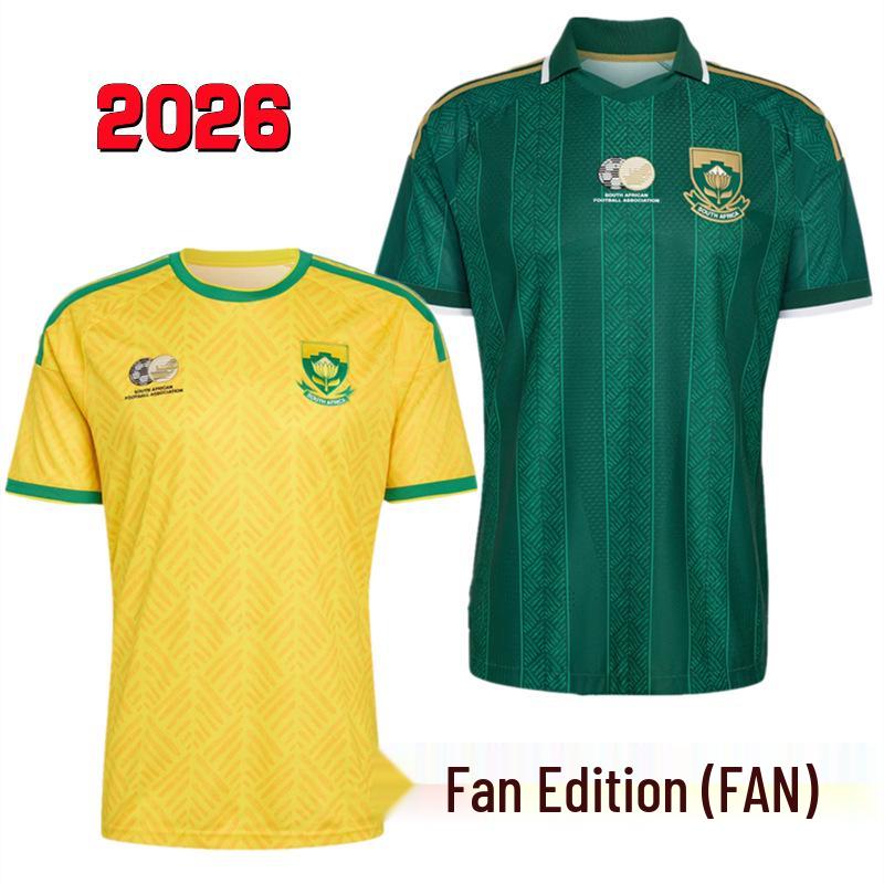 South Africa 2026 World Cup Home & Away Fan Jersey – Short Sleeve Football Kit
