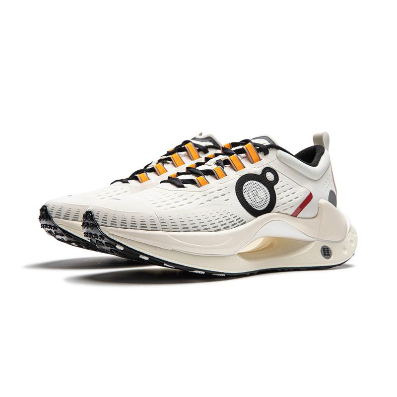 New LiNing Jueying CRC Cushioned Slip-Resistant Low-Top Casual Shoes Men's Ivory AZGU053-3