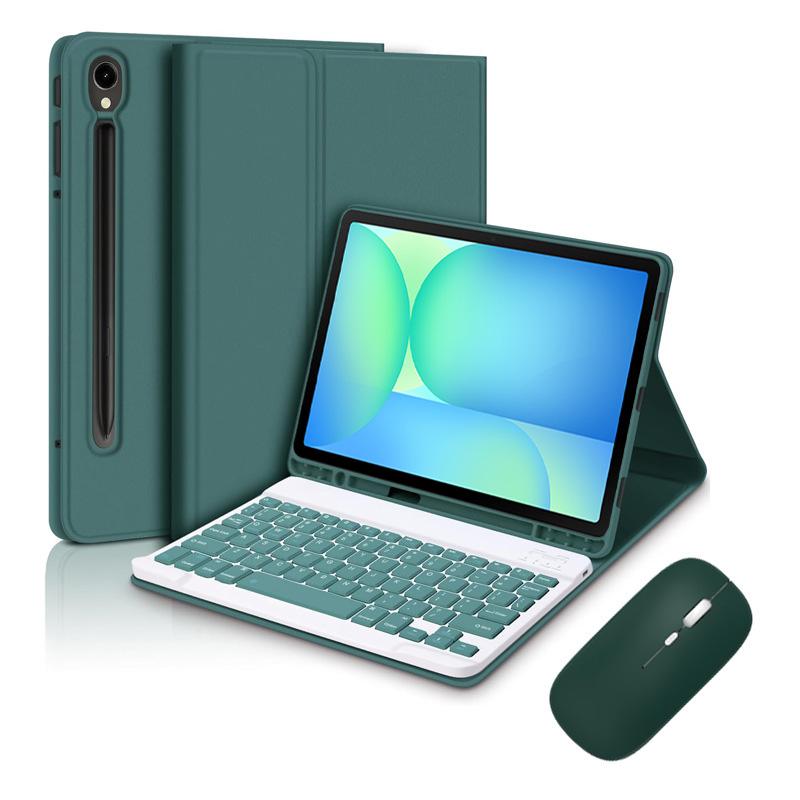Keyboard Case for Samsung Galaxy Tab S10 FE / S9 FE / S9 / S8 / S7 10.9-inch/11-inch Tablet Case with Pencil Holder
