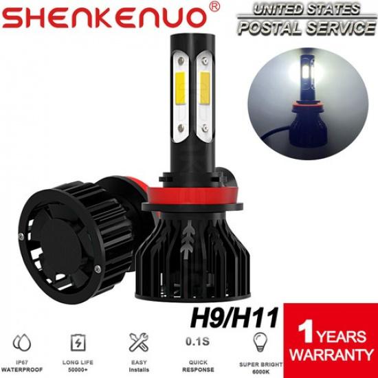 For Ford F150 2015-2019 2x LED Headlight Low Beam Light Bulbs Combo Kit 6000K