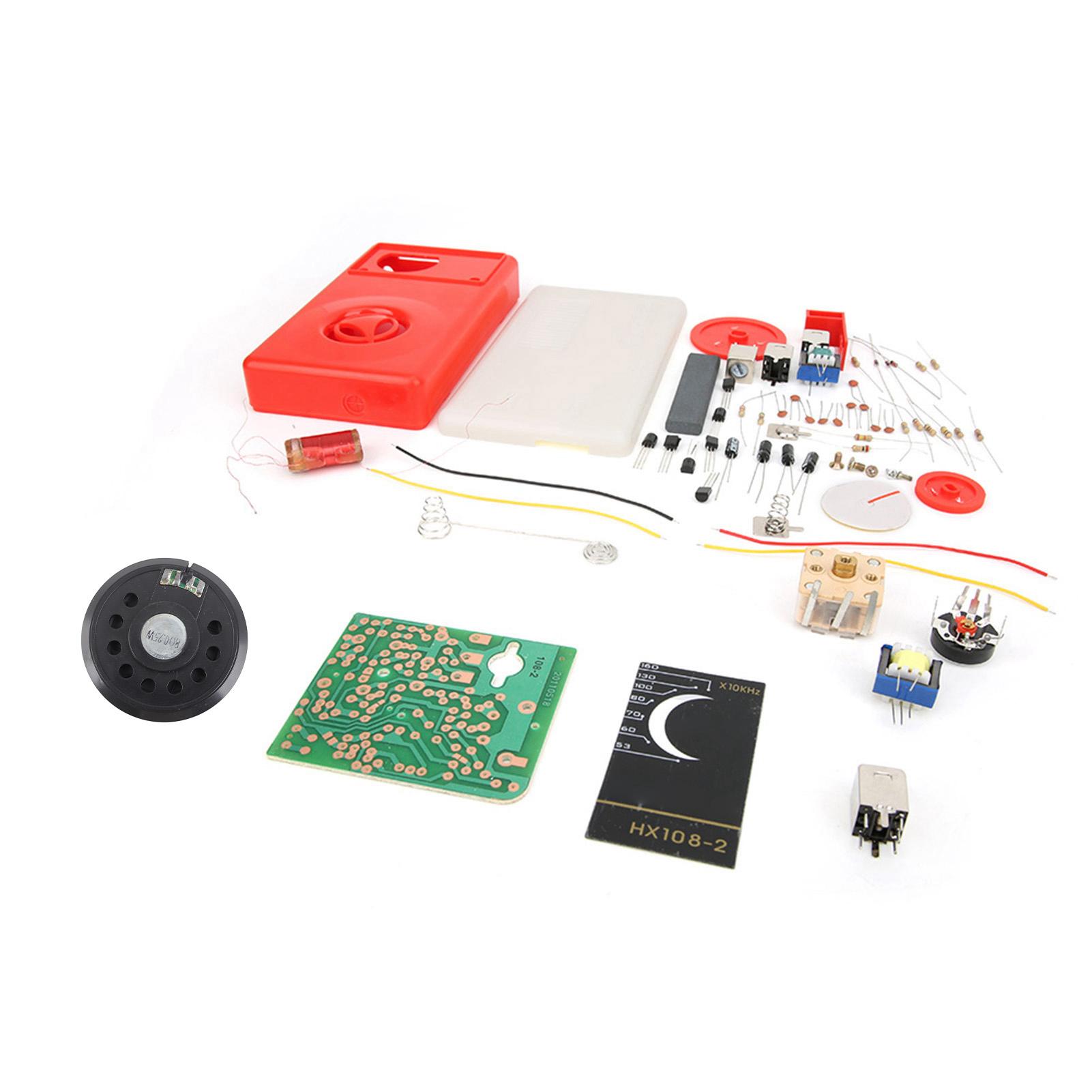 HX108‑2 Radio de 7 Tubos Kit Electrónico DIY Set de Aprendizaje Electrónico Piezas de Radio
