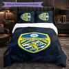 Biancheria da letto a tema Leeds United Set 3 Pezzi Copripiumino Biancheria da letto Decorativa Per Camera Adolescenti Decorazione Casa