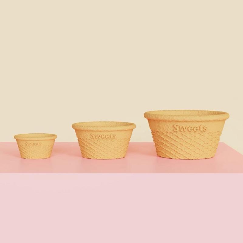2 Pieces Food Safe Ice Cream Container Mould Flexible Crafting Supplies for Projects Supplies
