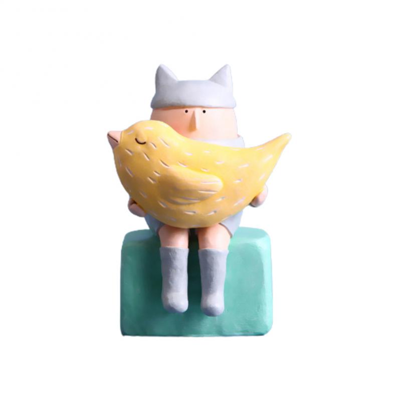 

Home Decor Nordic Modern Creative Office Ornament Miniatures Concise Figurines Resin