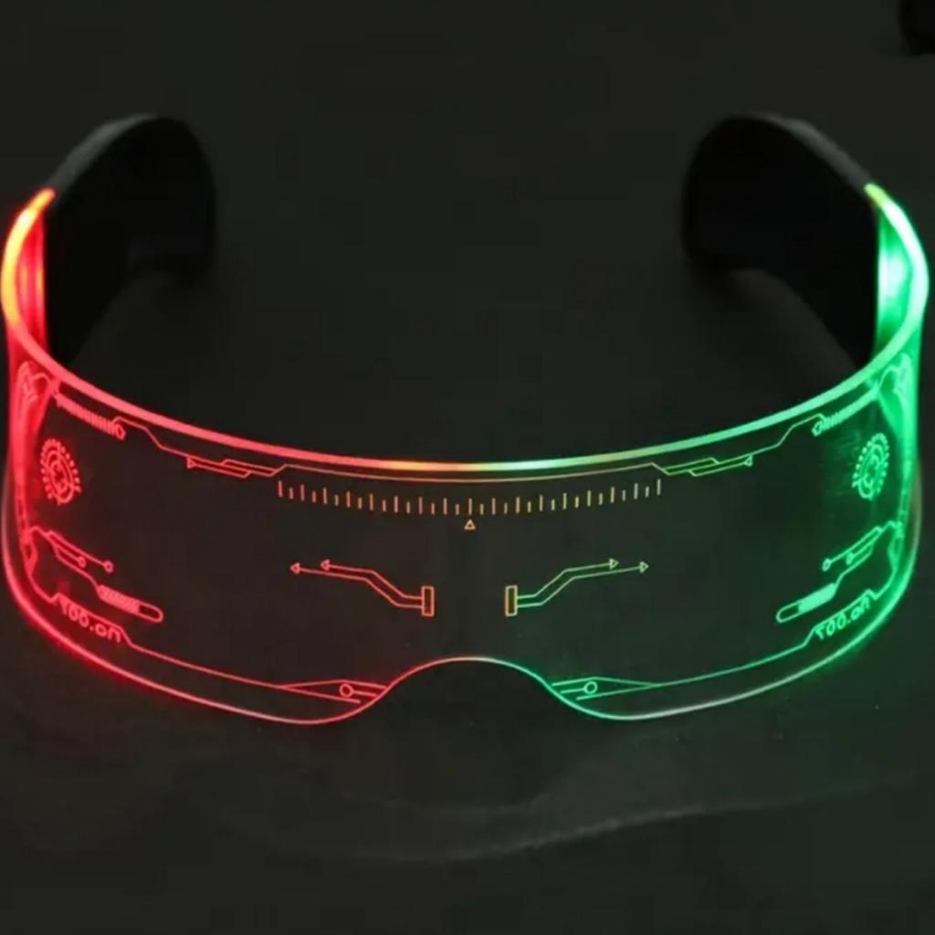 Glowing colorful glasses sense future of science and technology led online celebrity Flash Bar disco sunglasses party glasses