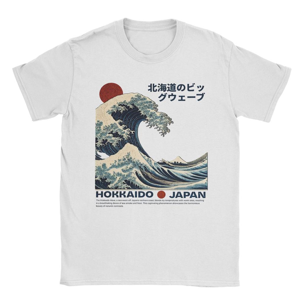 Kanagawa Wave The Great Wave Hokusai Japanese Art  Cotton TShirt For Unisexs Summer  Awesome TShirts Tees Oversized Cheap Tops