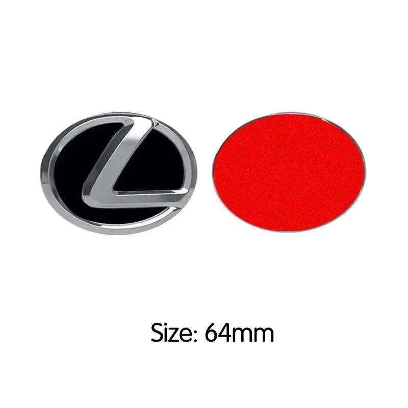 Autocolante cu logo metalic pentru volan, proces de înaltă calitate placat electric, 64mm 77mm, pentru Lexus ES240 ES250 IS250 LX460 RX270 RX300 RX350