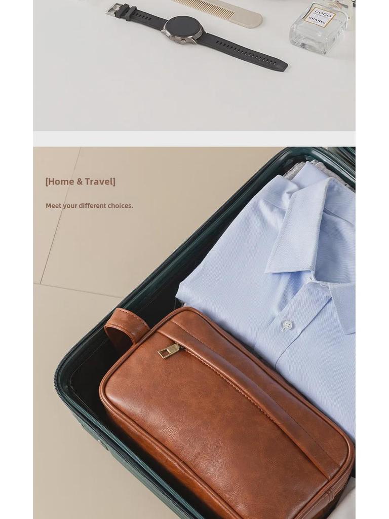 Premium Waterproof Men's Toiletry Bag - Large Capacity with Dry & Wet Separation, Perfect for Outdoor Travel