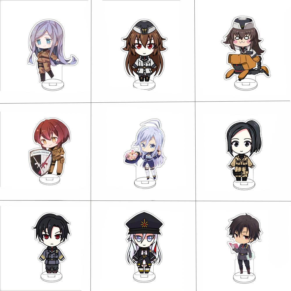 10CM Anime 86 eightysix Figurenständer Modell Vladilena Milizé/Shinei Nouzen/Guns linger Niedliche Schreibtischdekoration Stehschild Geschenke