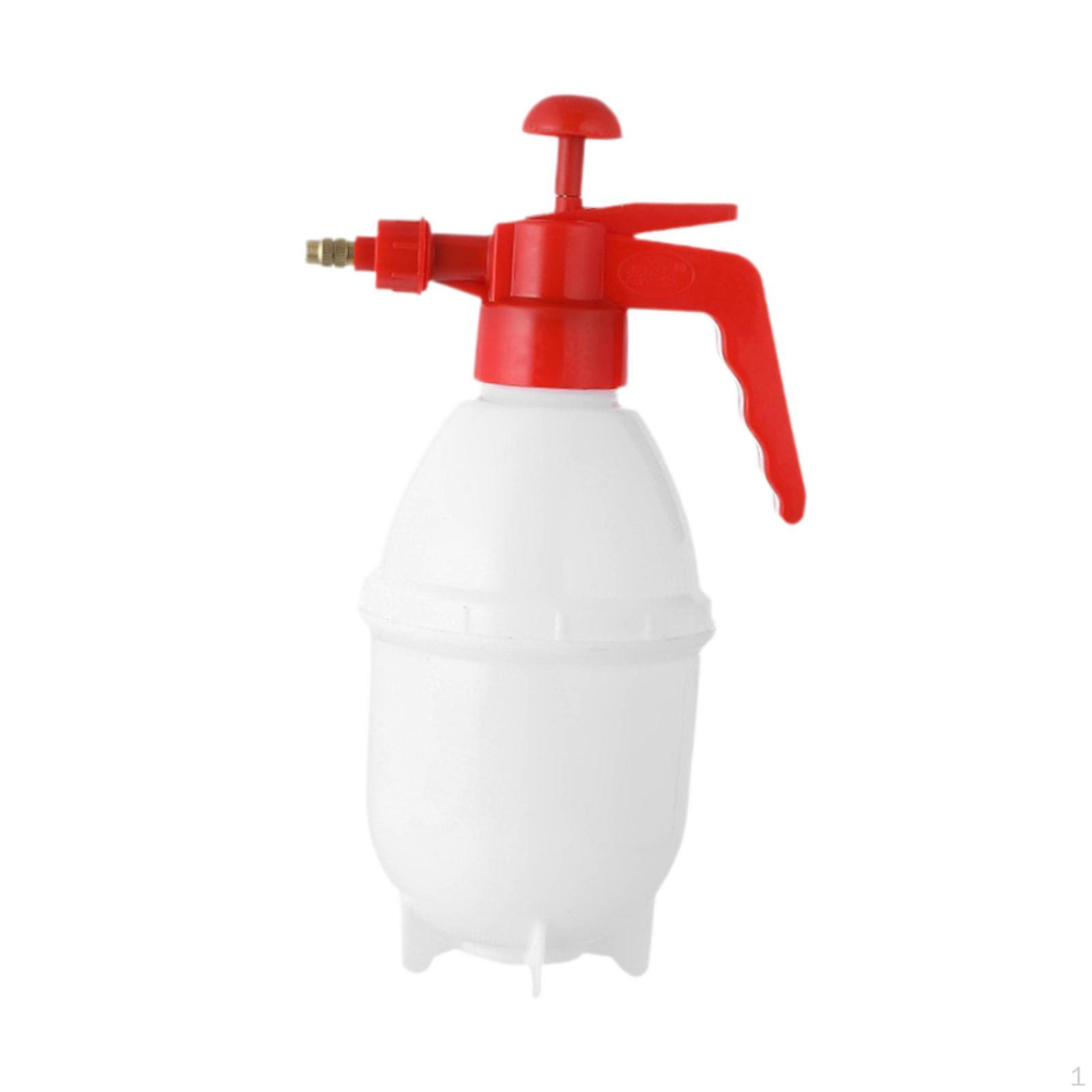 

Hand Pump Sprayer Portable with Brass Nozzle Water Bottle for Spraying Cleaning White 0.8L