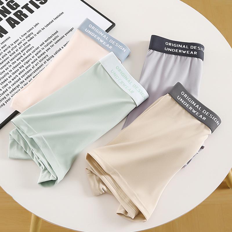 

4 шт. Мужское свободное и удобное нижнее белье, модные трусы-боксеры с четырьмя углами, дышащие трусы с плоскими углами большого размера 4XL