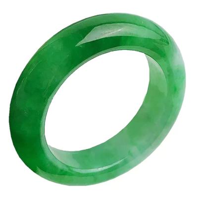 Simple Acrylic Imitation Jade Ring Fashion Aesthetic Ring Simple Stackable Finger Ring Statement Jewelry Birthday Gift